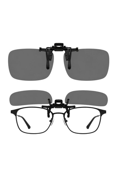 FONIX Clip-On Attachable Lens, Vision, Square Shape, Polarized, UV400 Protect...