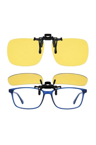 FONIX Clip-On Attachable Lens, Vision, Rectangular Shape, Polarized, UV400 Pr...