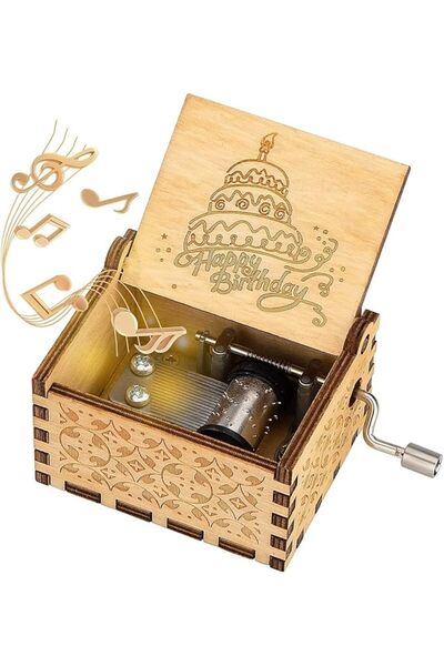 GENERAL Uhyc Happy Birthday Mini Wooden Music Box for Baby Birthday Gift and ...