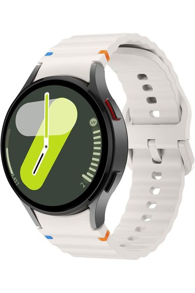 XMUXI Compatible with Samsung Galaxy Watch 7 Strap No Gap Sport Silicone Watc...