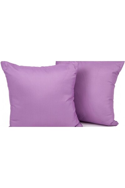 COM LIVING HOUSE Set of 2 pillowcases 40x40 cm ranforce cotton lavender purple