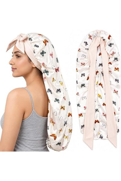 ELEPHANTBOAT ® Satin Pantyhose Bonnet for Women Featuring a 35 Inch Double La...