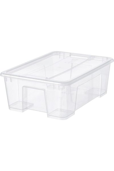 GENERAL صندوق KNP بغطاء، شفاف، مقاس 39x28x14 سم/11 لتر - هذا الصندوق مثالي لت...