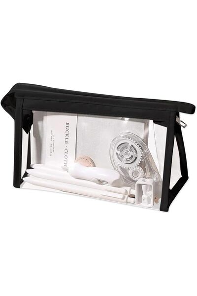 ASKIND Pencil Case, Clear Makeup Bag, Multi-purpose Transparent Waterproof To...