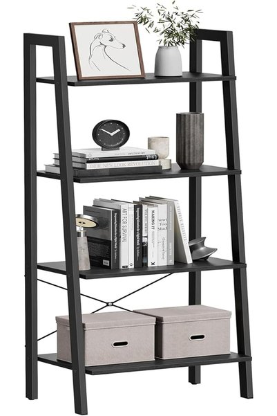 VASAGLE ALINRU Ladder Shelf, 4-Tier Bookshelf, Storage Rack Shelves, Bathroom...