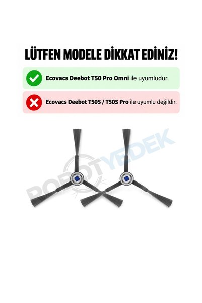 robotyedek Ecovacs Deebot T50 (ΟΧΙ T50S) Πλευρική βούρτσα συμβατή με το Pro O...