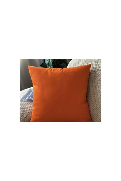 COM LIVING HOUSE Set de 2 fețe de pernă 40x40 cm din bumbac ranforce portocal...