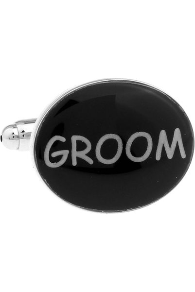 GENERAL Cufflinks Men's Oval Cufflinks Men's Copper Cufflinks with English Wo...