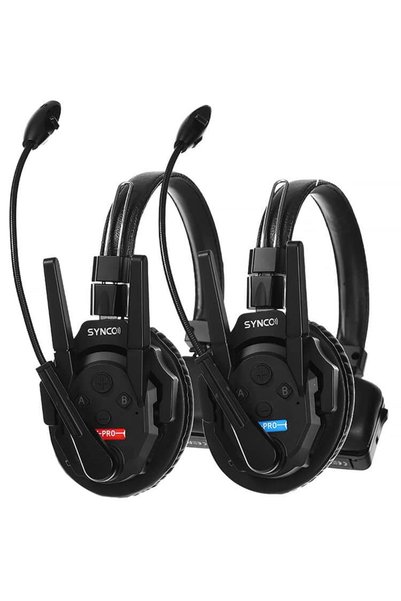 SYNCO Sistem de intercom wireless Xtalk XPro2 cu 2 căști pentru o singură ure...