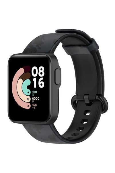 XGSM Curea de silicon pentru Xiaomi Mi Watch Lite, Gri Camuflaj
