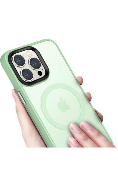 ERBORD Husă iPhone 14 Pro Max, Simplă MagSafe, Verde deschis
