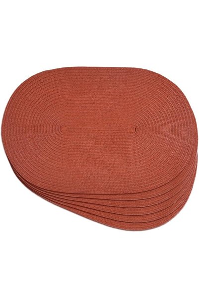 GENERAL Round Braided Placemats 15" for Dining Tables - Naturally Woven, Heat...