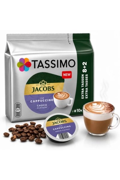 tassimo Jacobs Cappuccino Choco, 10 băuturi