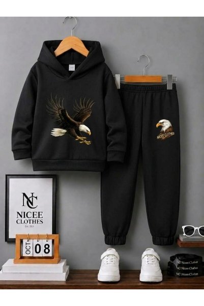 NC Nicee Clothes Παιδικό Σετ Φόρμας Unisex (KARTAL NICE CLOTHES PRINT WINTER)