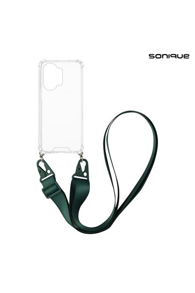 Sonique Θήκη Σιλικόνης με Strap Armor Clear Xiaomi Poco X8 Pro Max 5G Πράσινο...