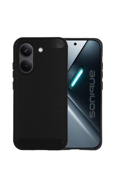 Sonique Θήκη Σιλικόνης Carbon Brushed Xiaomi Poco X8 Pro 5G Μαύρο