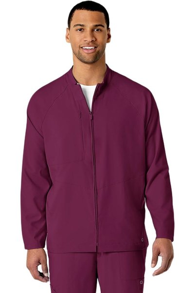 WINK WonderWink Mens Zip-front Warm-up Jacket Zip-Front Warm-Up Jacket