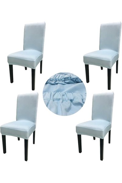 Gold Fortune Spandex Fabric Stretch Removable Washable Dining Room Chair Cove...