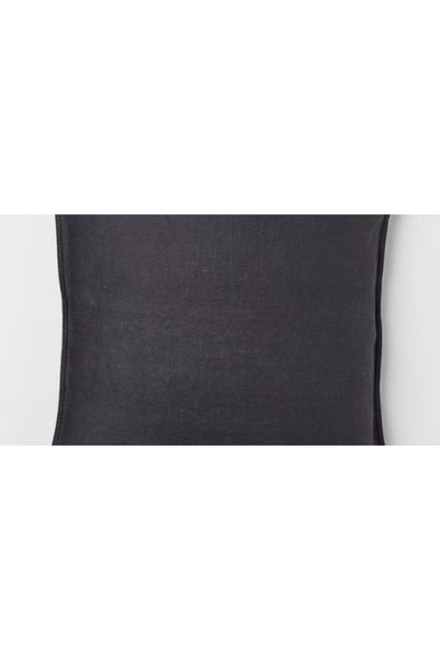 COM LIVING HOUSE Set de 2 fețe de pernă 40x40 cm din bumbac ranforce gri închis