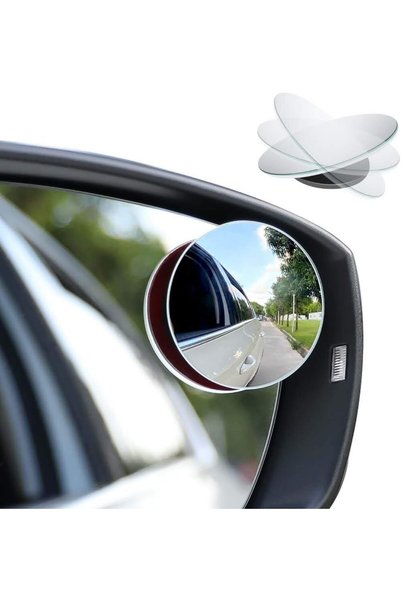 Generic 2pcs Blind Spot Mirror, 360 Degree Adjustabe HD Glass, 2" Round HD Gl...