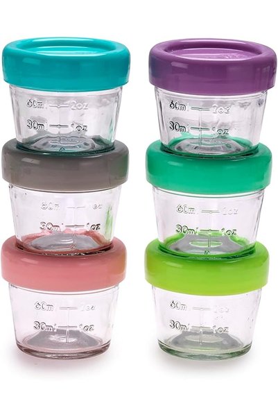 meliinista Melii Glass Food Container (4oz) - 6 piece set