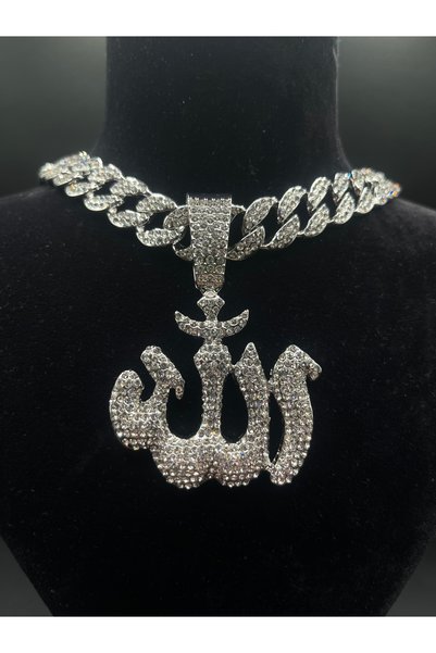 AG23 Allah Yazılı Chain Kolye Ucu