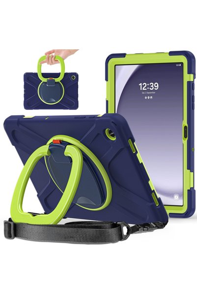 XGSM Husă pentru Samsung Galaxy Tab A9+ X210 / X215 / X216B, blindată, cu rot...