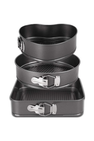 OEM Set de 3 tăvi de copt antiaderente cu pereți detașabili, forme de tort in...