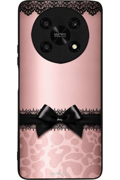 Sonique Θήκη Σειράς Diva για Honor Magic4 Lite 5G Λεοπάρ Φιόγκος - Ροζ