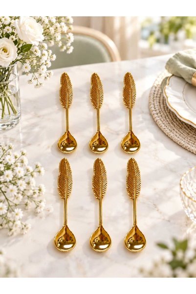 Buldem 6 Gold-Plated Teaspoons