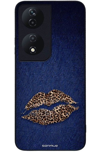 Sonique Θήκη Σειράς Diva για Honor 90 Smart 5G / Honor X7b Ντένιμ Λεοπάρ