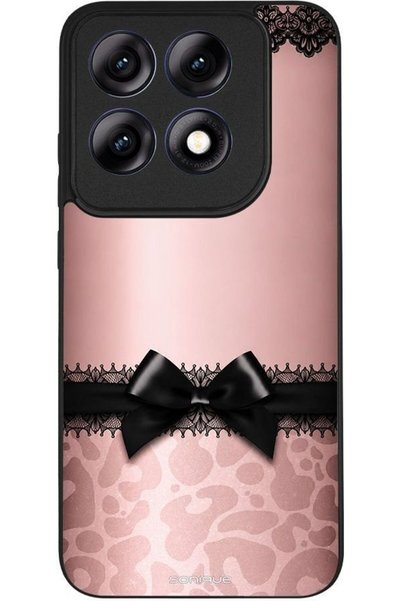 Sonique Θήκη Σειράς Diva για Motorola Edge 70 Pro 5G Λεοπάρ Φιόγκος - Ροζ