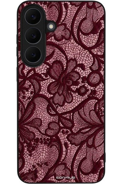Sonique Θήκη Σειράς Diva για Samsung Galaxy S26 Fe Δαντέλα Μπορντό