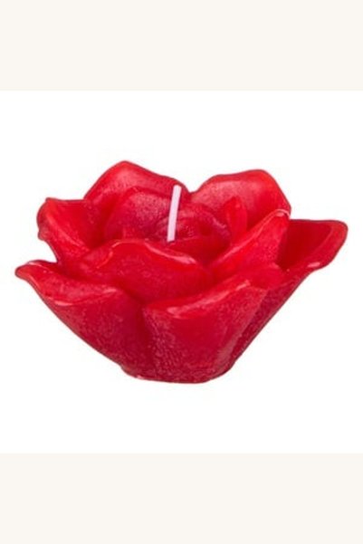 Comerivo Lumanare parfumata rosie in forma de floare cu model trandafir 3D, 1...