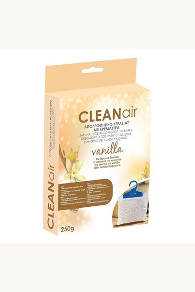 Comerivo Dezumidificator pasiv cu aroma vanilie, 250g, cu carlig pentru orice...