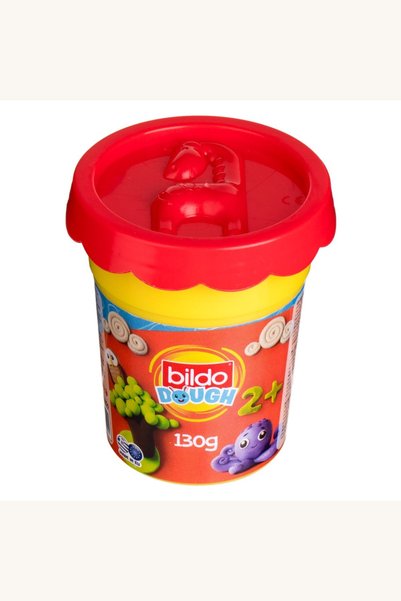 Comerivo Plastelina rosie 130g in pahar cu capac-forma de animalute