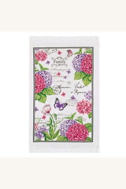 Comerivo Prosop de bucătărie din bumbac 60x35cm cu flori și fluturi colorați