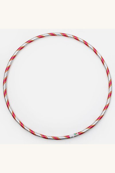 Comerivo Hula Hoop cu dungi alb-rosu 60cm pentru copii activi