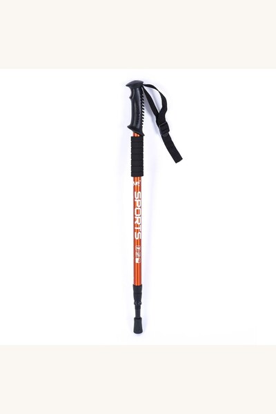 Comerivo Baston telescopic pentru drumetie aluminiu negru portocaliu 135cm