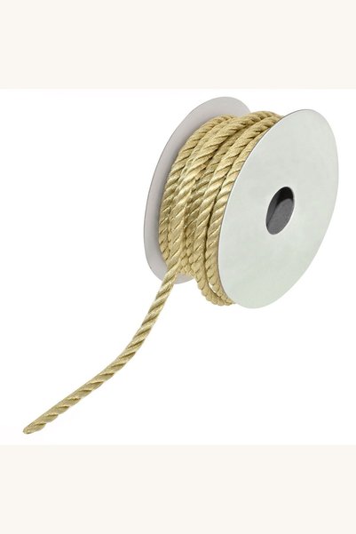 Comerivo Panglica brad Craciun siret auriu sclipitor 10m x 4mm