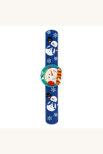 Comerivo Bratara slap cu LED colorat pentru copii, 2 modele Craciun - rosie s...