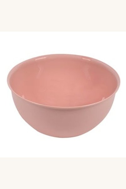 Comerivo Salatieră din plastic roz nude 3L, diametru 23.5cm
