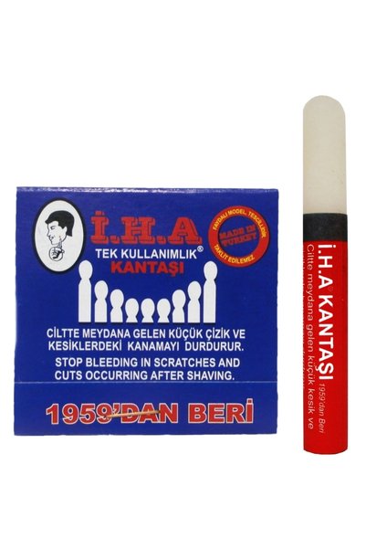 atamanstore Iha 1 Adet Kibrit Kantaşı 20'Li Kart ve 1 Adet Kalem Kan Taşı, Kanama Durdurucu Set (Küçük Kesik ve Çiziklerde)