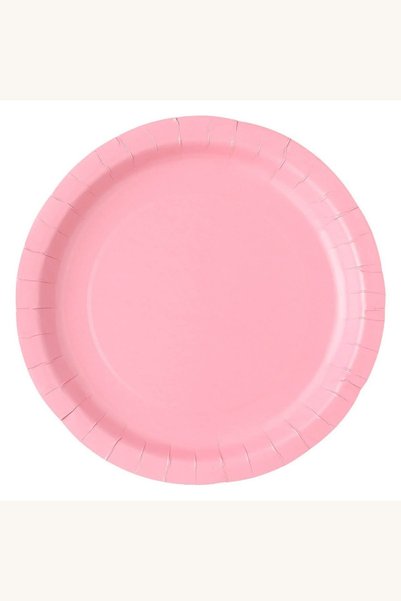 Comerivo Set 10 Farfurii Carton Roz 23cm pentru Servire Petreceri