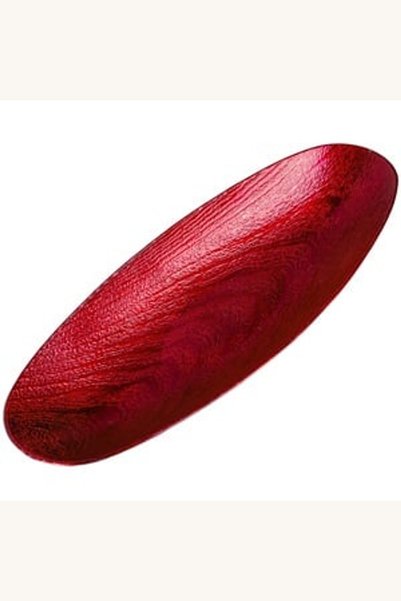 Comerivo Platou rosu in forma de gondola pentru fructe si decoratiuni 40.5x15...