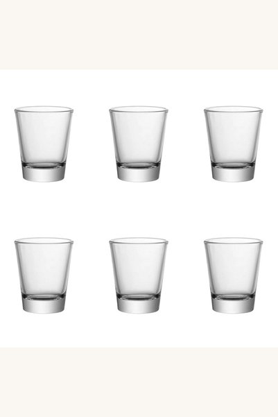 Comerivo Pahare shot din sticla 50ml, set 6 bucati pentru baut shoturi