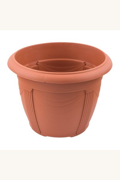 Comerivo Ghiveci teracota din plastic pentru flori mari, 50x38.5cm, 41 litri