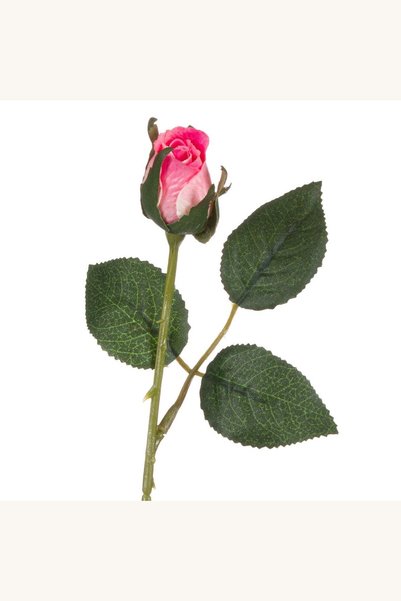 Comerivo Trandafir artificial cu boboc roz 21cm pentru decoratiuni interioare