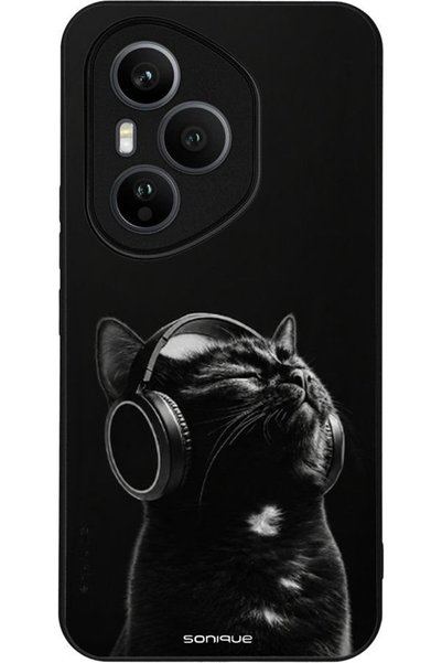 Sonique Ανδρική Έκδοση Θήκης για Honor 400 Pro 5G Audio Kitten - Μαύρο