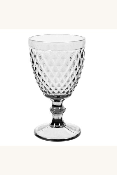 Comerivo Pahar de sticla cu design Diamond 270ml pentru apa si bauturi reci
